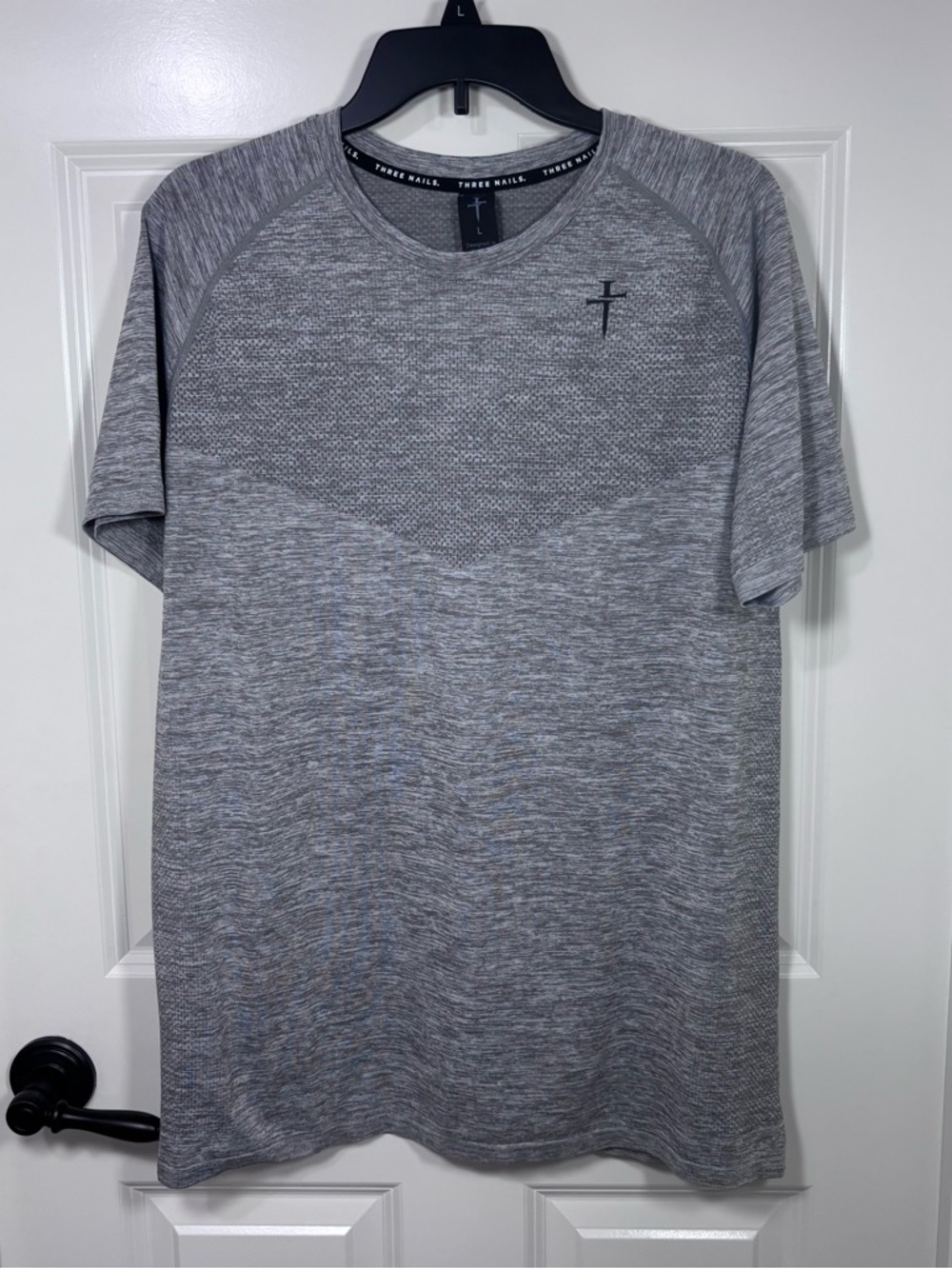 Three Nails Seamless 2.0 Tee Shirt Men’s L Heathered Gray